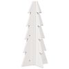 vidaXL Kerstdecoratie kerstboom 49 cm massief grenenhout wit