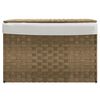vidaXL Wasmand met deksel 55,5x35x34 cm poly rattan