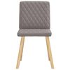 vidaXL Eetkamerstoelen 4 st draaibaar stof taupe