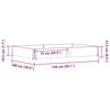 vidaXL Plantenbak 150x100 cm massief grenenhout zwart