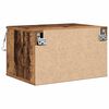 vidaXL Wandkastje met lade 2 pcs Oudhout Bewerkt hout