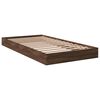 vidaXL Bedframe zonder matras bewerkt hout bruin eikenkleur 90x190 cm
