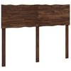 vidaXL Live Edge Hoofdbord ROSTOCK Donkerbruin 120 cm