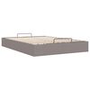 vidaXL Bedframe zonder matras 140x190 cm stof taupe