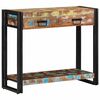 vidaXL Wandtafel Multikleur 90 x 33 x 75 cm Massief Gerecycled Hout