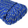 vidaXL Boottouw 4 mm 500 m polypropyleen blauw