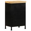 vidaXL Dressoir 47x35x76 cm ruw mangohout