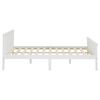 vidaXL Bedframe massief grenenhout wit 160x200 cm
