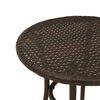 vidaXL 3-delige Bistroset met kussens poly rattan bruin