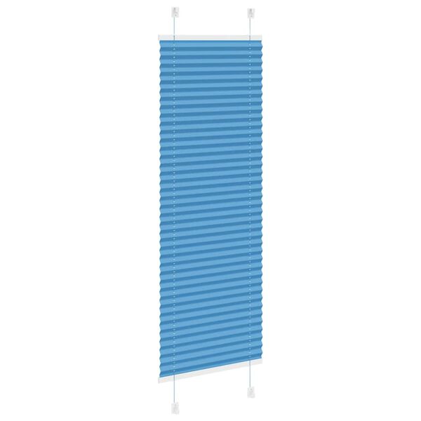 vidaXL Plissé rolgordijn 45x100 cm stofbreedte 44,4 cm polyester blauw