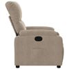 vidaXL Fauteuil verstelbaar microvezelstof taupe