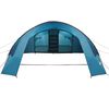 vidaXL Tunneltent met dak met opslag Blauw en Grijs 700 x 590 x 215 cm