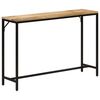 vidaXL Wandtafel 110x30x75 cm massief ruw mangohout en ijzer