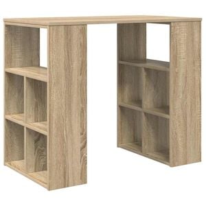 vidaXL Bureau Sonoma Eiken Bewerkt hout 90 x 50 x 75 cm