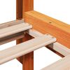 vidaXL Bedframe zonder matras massief grenenhout wasbruin 200x200 cm