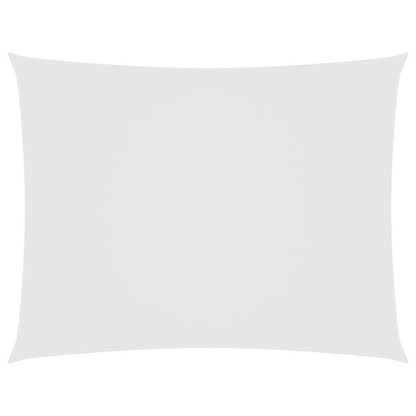 vidaXL Zonnescherm rechthoekig 6x7 m oxford stof wit