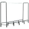 vidaXL Haardhoutrek 240x35x120 cm staal antraciet