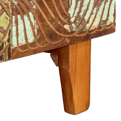 vidaXL Wandkast handgesneden 85x45x180 cm massief gerecycled hout