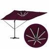 vidaXL Parasol Bordeaux Rood 286 x 284 x 270 cm Aluminium en Polyester