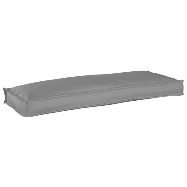 vidaXL Palletkussen voor bank Grijs 110 x 40 x 8 cm Oxford stof