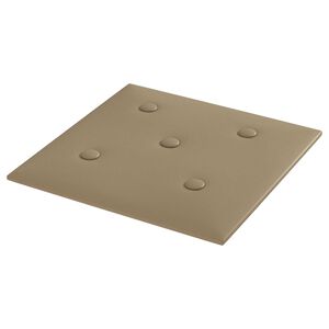 vidaXL Wandhoofdbord 12 pcs Cappuccino 30 x 30 cm Nep Leer