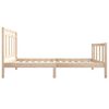 vidaXL Bedframe massief hout 100x200 cm
