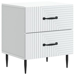 vidaXL Nachtkastje met lade Wit 43 x 34,5 x 47,5 cm Bewerkt hout