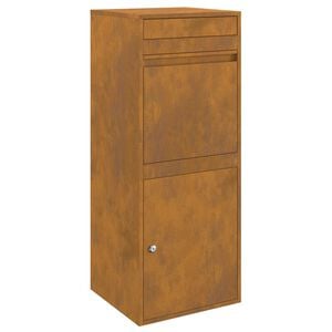 vidaXL Pakket inwerp box Roestkleurig 41 x 38 x 103 cm weervast staal