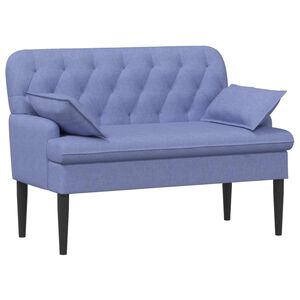 vidaXL Loungebank met knopencomfort Jeans Blauw 111 x 68 x 80 cm Stof