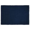 vidaXL Neppels Konijnenbont Deken Olite 4 pcs Marineblauw 150 x 220 cm