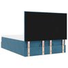vidaXL Ottoman bed met matrassen 140x190cm fluweel donkerblauw
