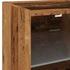 vidaXL Tv-wandmeubels met LED-verlichting 2 st 30x28,5x30 cm oud hout