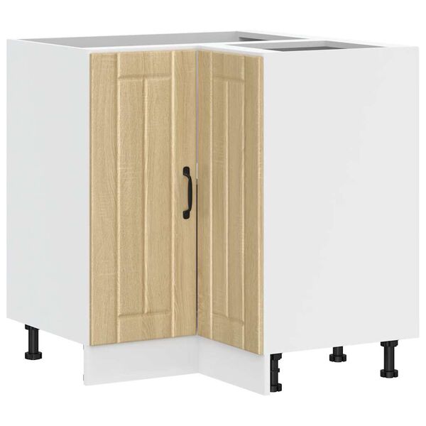 vidaXL Keuken hoekonderkast Lucca bewerkt hout sonoma eikenkleurig