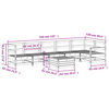 vidaXL 7-delige Loungeset massief grenenhout