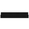 vidaXL Bedframe met matras met matras 2 pcs Zwart Stof