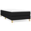 vidaXL Boxspring bed 90x200 cm stof zwart