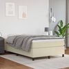 vidaXL Boxspring bed kunstleer cr&egrave;mekleurig 120x200 cm