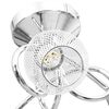 vidaXL Plafondlamp met verchroomde kappen voor 3 x G9 peertjes
