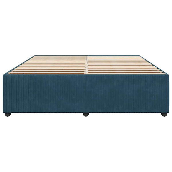 vidaXL Bedframe fluweel blauw 180x200 cm