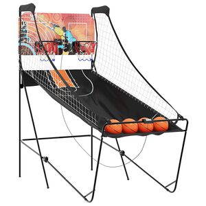 vidaXL Basketbal arcade met 4 ballen voor 2 spelers