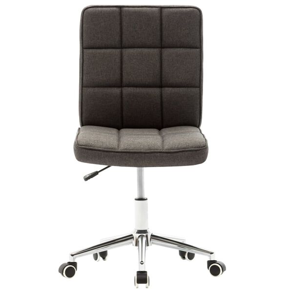 vidaXL Eetkamerstoelen 4 st stof donkergrijs