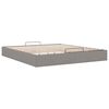 vidaXL Bedframe zonder matras 160x200 cm stof taupe