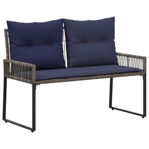 vidaXL Tuinbank 2 -Seater 4 st 110 x 59 x 82 cm poly rattan