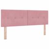 vidaXL Boxspringbed met matras Roze 200 x 160 cm Fluweel