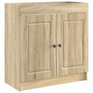 vidaXL Badkamer onder wastafel kast Sonoma Eiken 56 x 37,5 x 81 cm