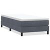 vidaXL Boxspring zonder matras fluweel donkergrijs 100x210 cm