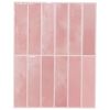 vidaXL Rechthoekige Tegel 20 st Roze 29 x 23 x 0,08 cm