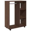 vidaXL Kledingkast 80x40x110 cm bewerkt hout bruin eikenkleur