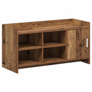 vidaXL Schoenenkast Oud hout 100 x 39,5 x 51 cm Bewerkt hout