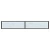 vidaXL Wandtafel 220x35x75,5 cm gehard glas witmarmerkleurig